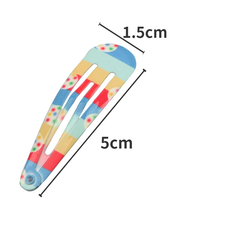 Girls Hair Accessories High-quality 10/20/30Pcs/Lot Printing Flower BB Hair Clip Paint Dripping Hairpins Colorful Kids Headdress