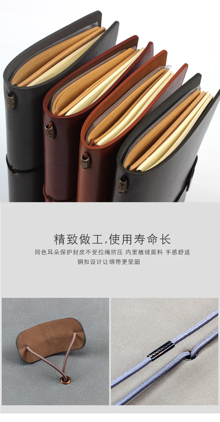 Korea Bandage Creative Handbook A6 Retro Portable Travel Notepad Diary Notebook