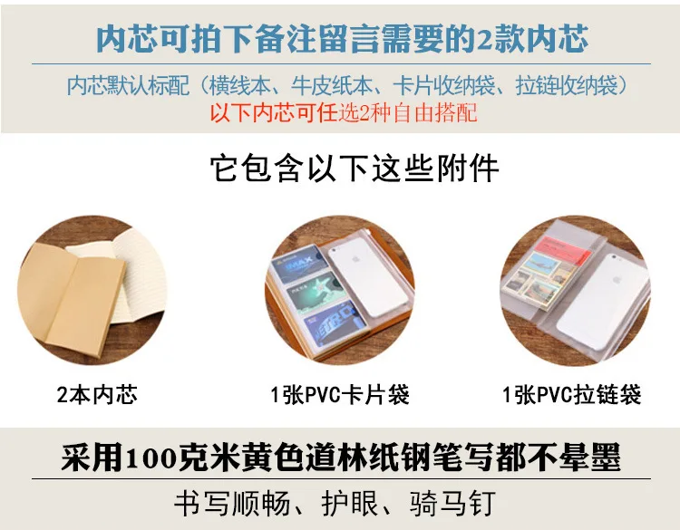 Korea Bandage Creative Handbook A6 Retro Portable Travel Notepad Diary Notebook