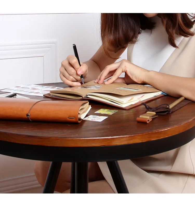 Korea Bandage Creative Handbook A6 Retro Portable Travel Notepad Diary Notebook