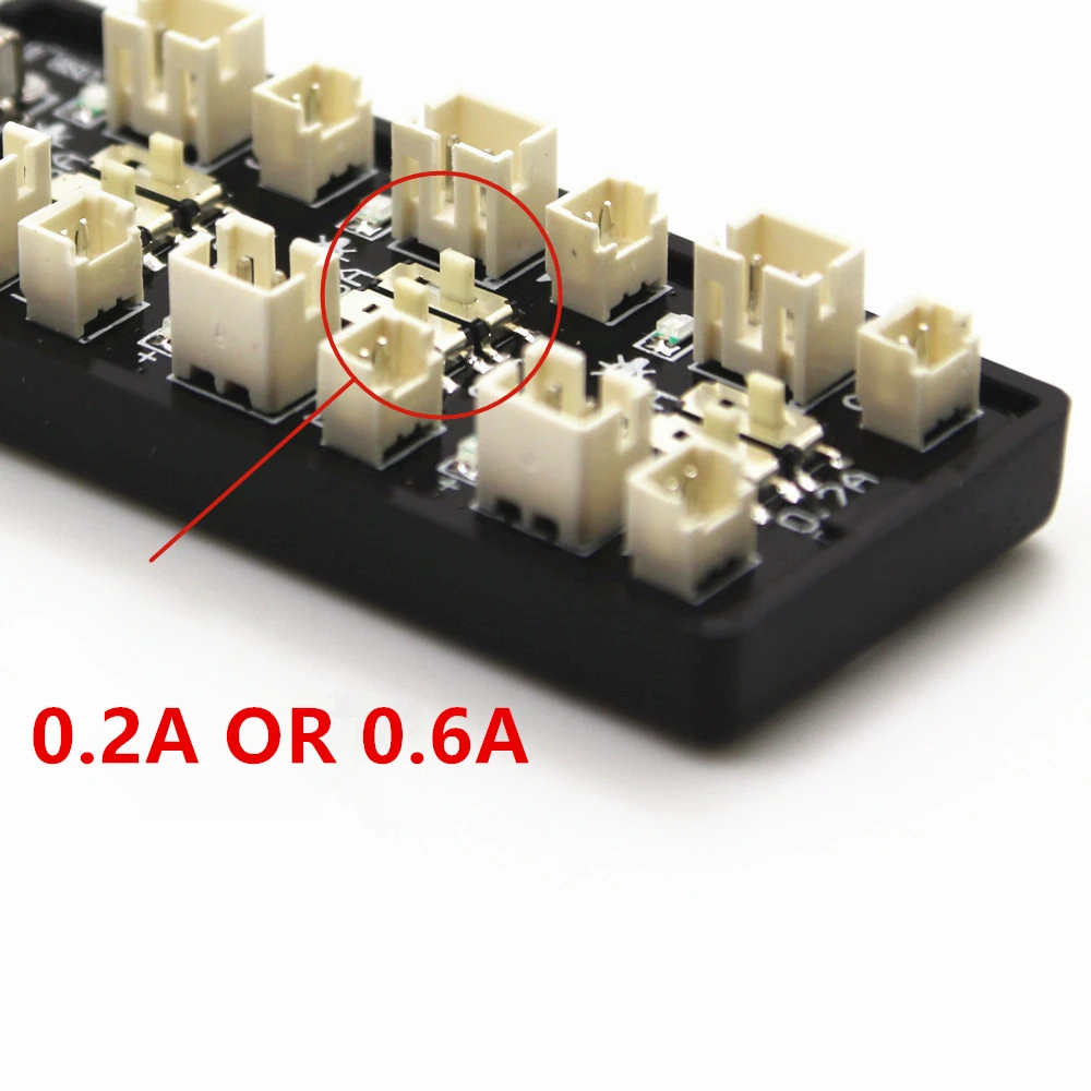 6CH USB 1S LiPo/LiHv 3.7V/4.2V 3.8V/4.35V Battery Charger Adapter Board 5V 2A USB Battery Charger Board for RC Drone Toy Medel