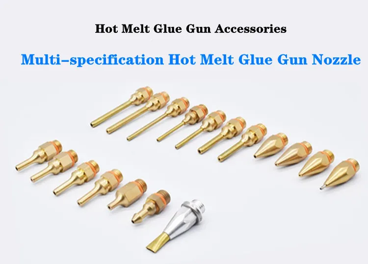 1Pcs Hot Melt Glue Gun Copper Anti-leakage Long Nozzle Large and Small Diameter Nozzle Hot Melt Glue Gun Nozzles