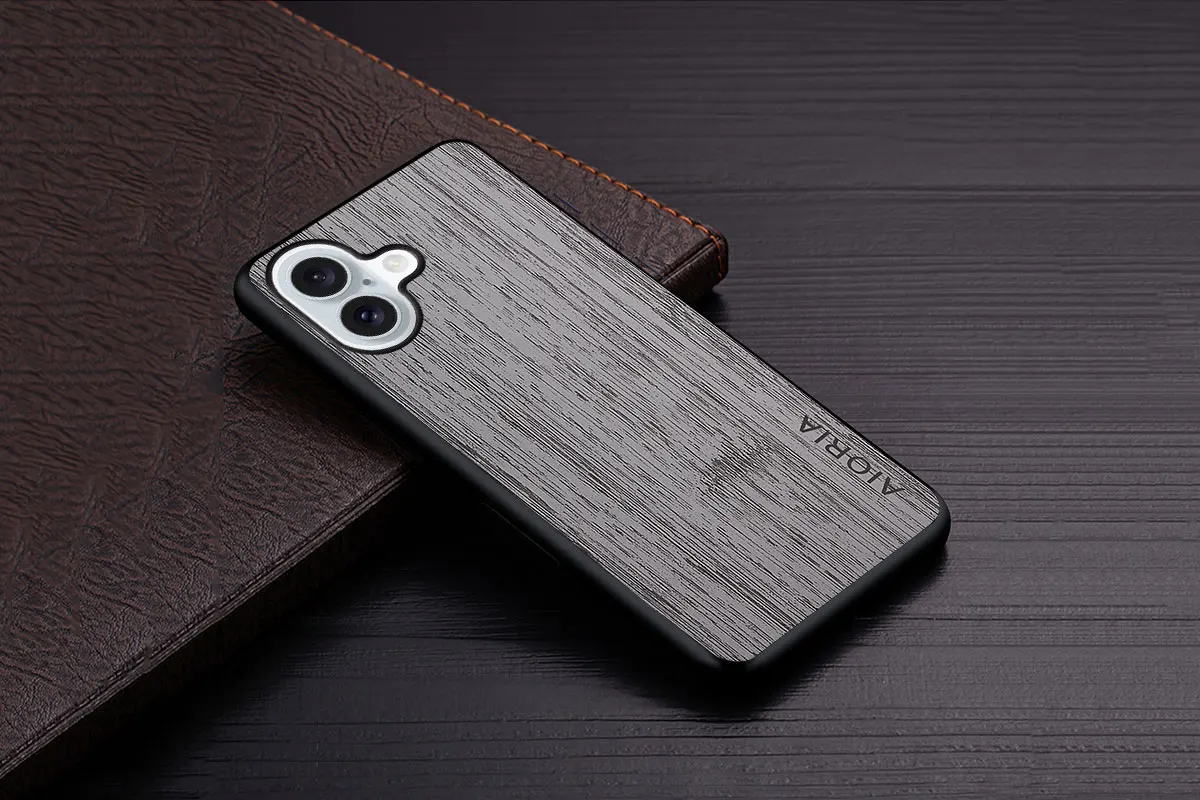 Case for iPhone 15 16 14 13 12 11 Pro Max Mini XR X XS Max Plus Funda Bamboo Wood Pattern Leather Cover Luxury Coque Case Capa