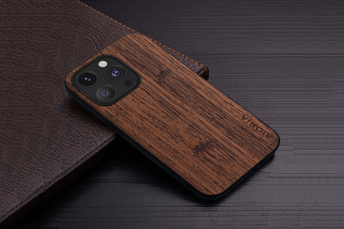 Case for iPhone 15 16 14 13 12 11 Pro Max Mini XR X XS Max Plus Funda Bamboo Wood Pattern Leather Cover Luxury Coque Case Capa