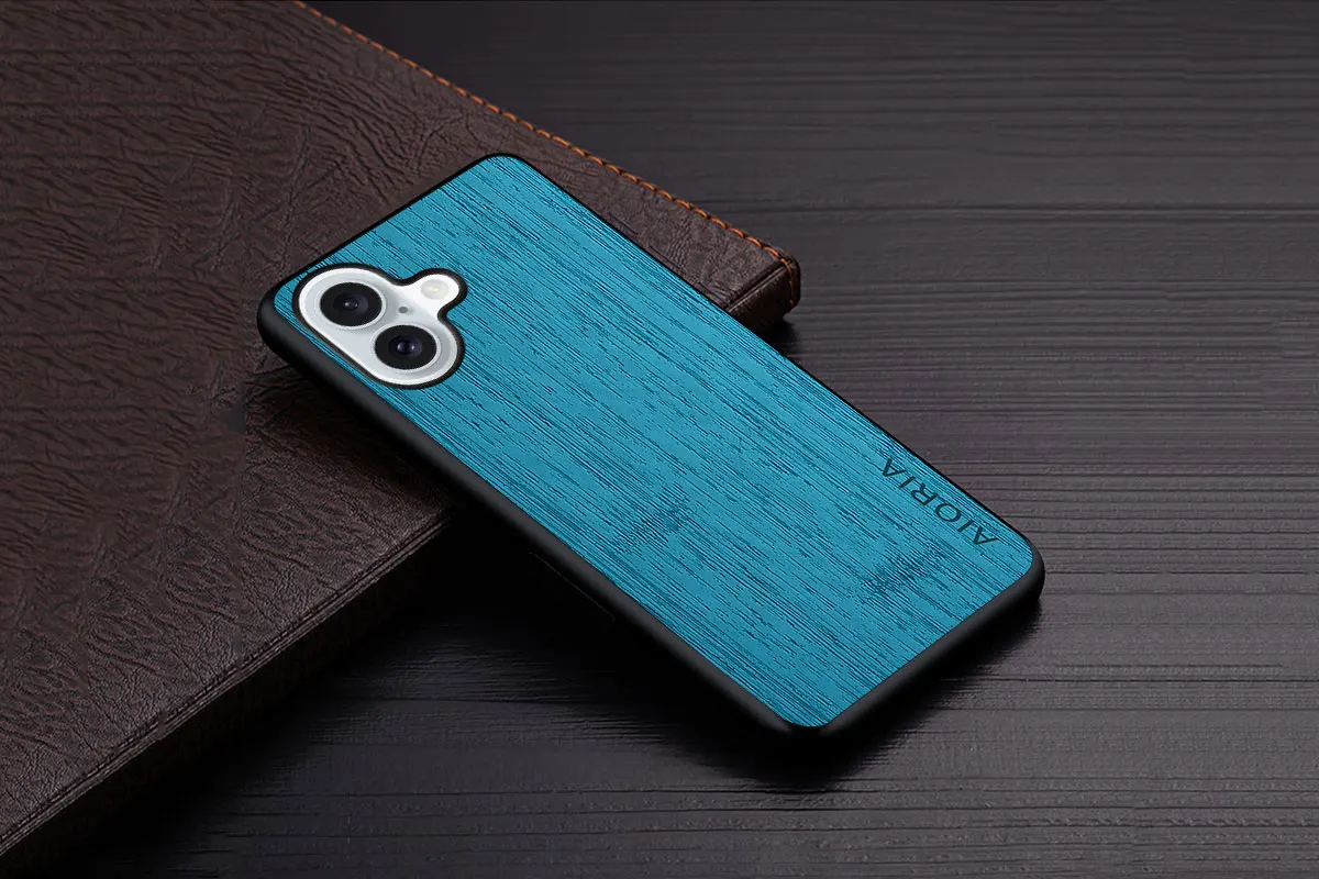 Case for iPhone 15 16 14 13 12 11 Pro Max Mini XR X XS Max Plus Funda Bamboo Wood Pattern Leather Cover Luxury Coque Case Capa
