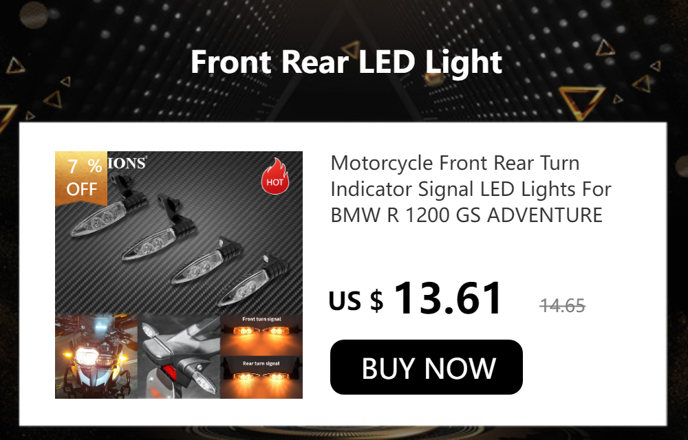 Motorcycle Front Rear Turn Indicator Signal LED Lights For BMW R 1200 GS ADVENTURE 2006-2013 K1200R K1300R F800S F800R F800GS