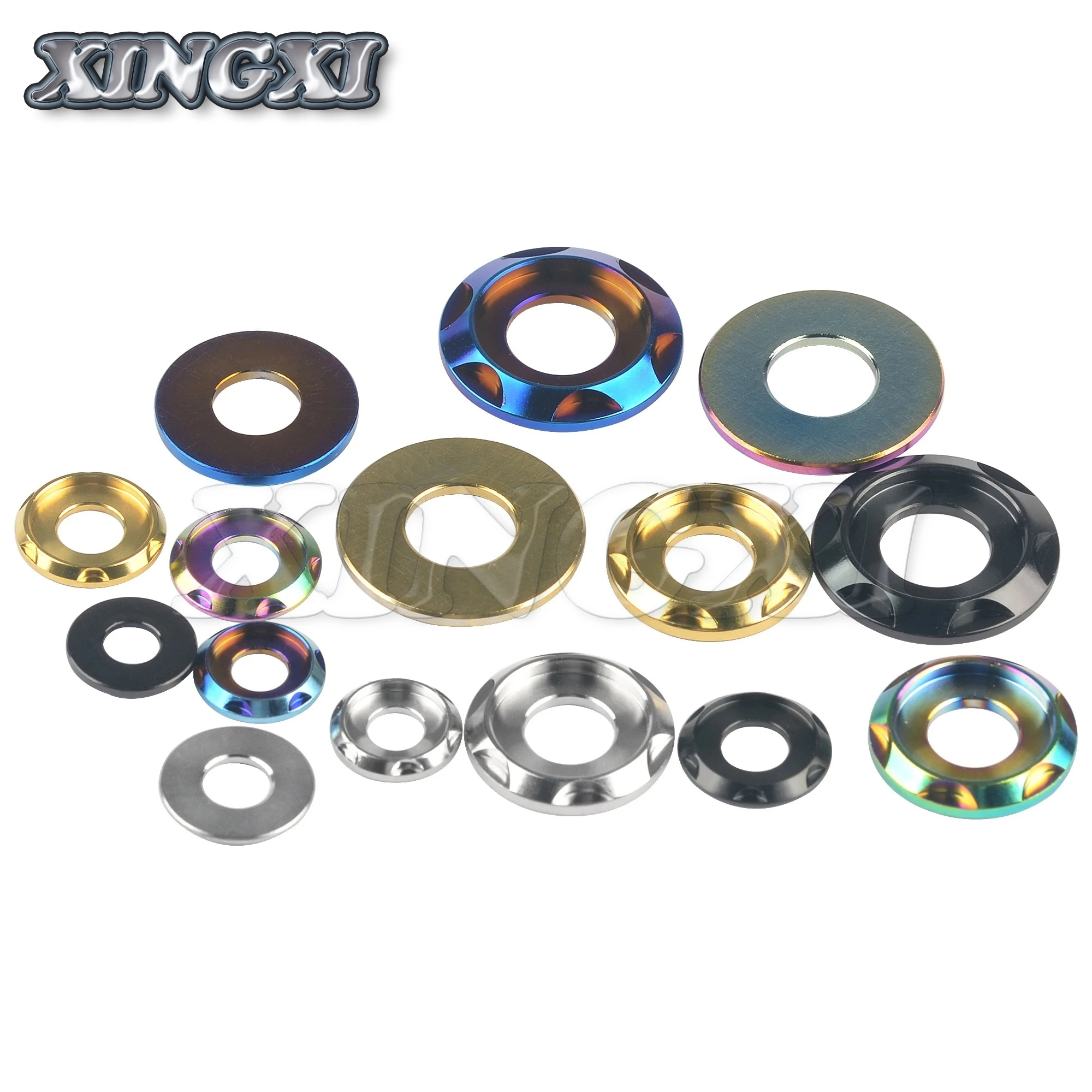 Xingxi Titanium Spacer M5 M6 M8 M10 Fancy Decoration Gasket For Motor Bike