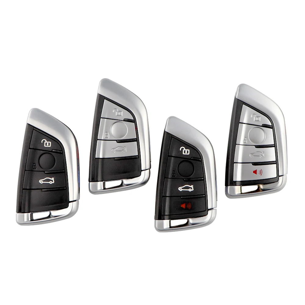 YIQIXIN Remote Smart Card Key 3/4 Buttons Shell Case For BMW 1 2 3 4 5 6 7 Series X1 X3 X5 X6 X5M X6M F Class Fob Insert Blade
