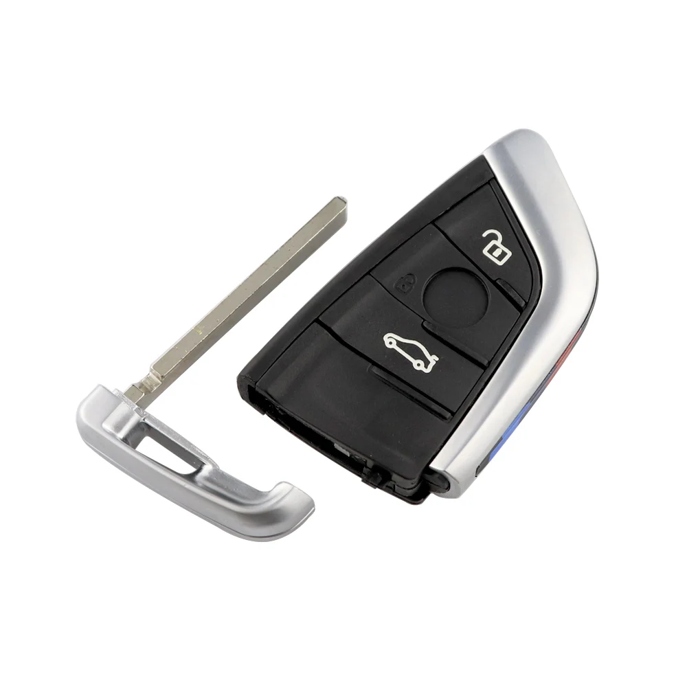 YIQIXIN Remote Smart Card Key 3/4 Buttons Shell Case For BMW 1 2 3 4 5 6 7 Series X1 X3 X5 X6 X5M X6M F Class Fob Insert Blade