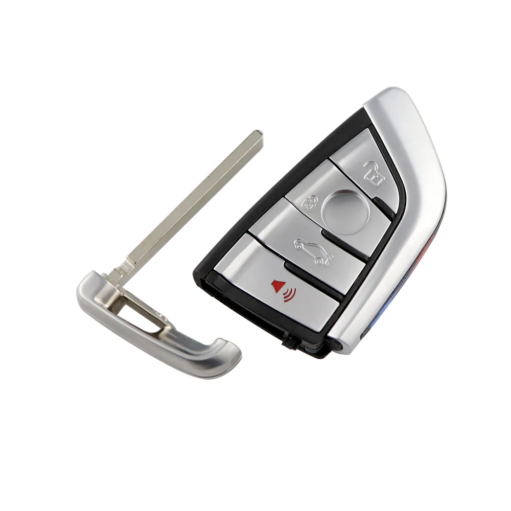YIQIXIN Remote Smart Card Key 3/4 Buttons Shell Case For BMW 1 2 3 4 5 6 7 Series X1 X3 X5 X6 X5M X6M F Class Fob Insert Blade