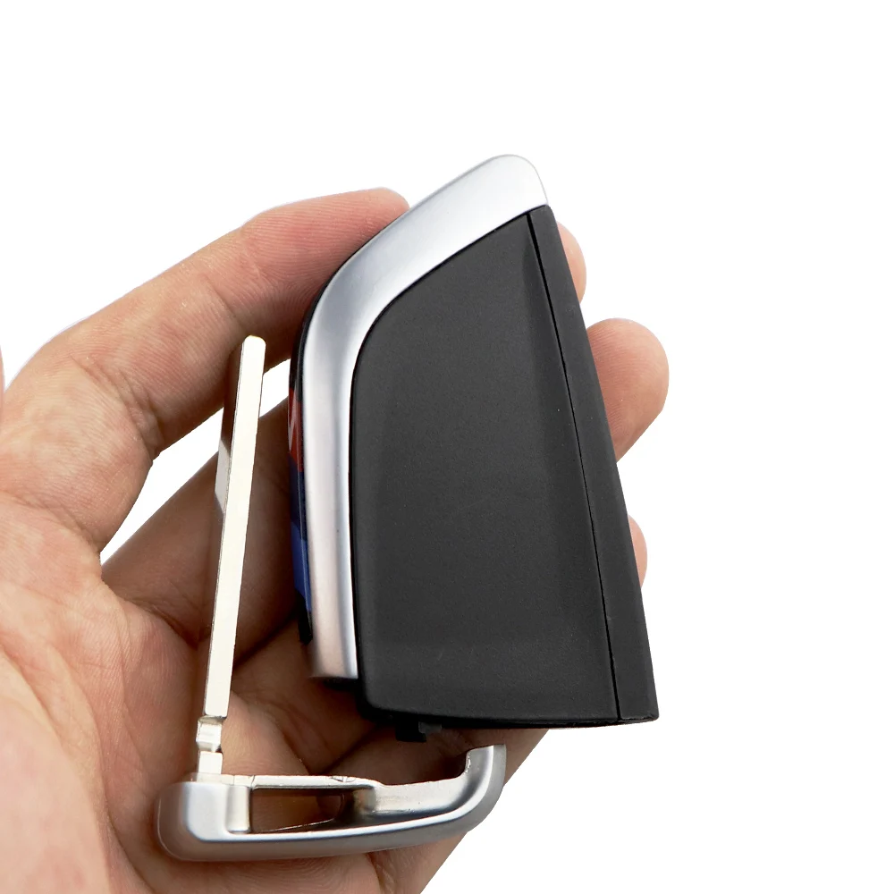 YIQIXIN Remote Smart Card Key 3/4 Buttons Shell Case For BMW 1 2 3 4 5 6 7 Series X1 X3 X5 X6 X5M X6M F Class Fob Insert Blade