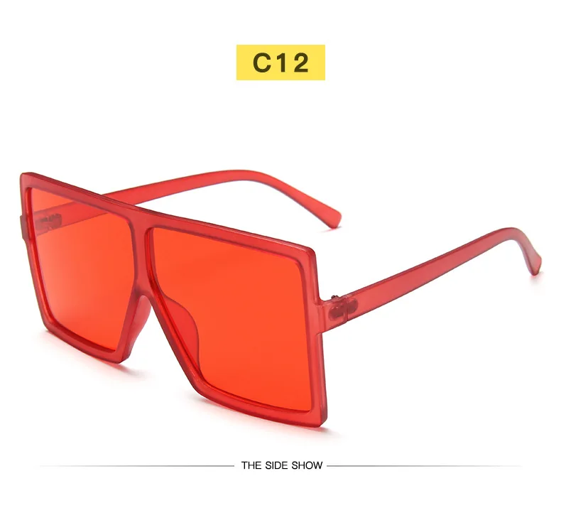 Sunglasses Square Women Sun Glasses Female Eyewear Eyeglasses Plastic Frame Clear Lens UV400 Shade Fashion Driving New