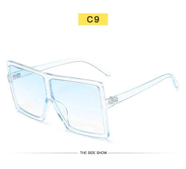 Sunglasses Square Women Sun Glasses Female Eyewear Eyeglasses Plastic Frame Clear Lens UV400 Shade Fashion Driving New