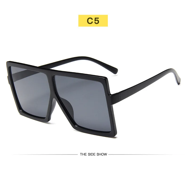 Sunglasses Square Women Sun Glasses Female Eyewear Eyeglasses Plastic Frame Clear Lens UV400 Shade Fashion Driving New