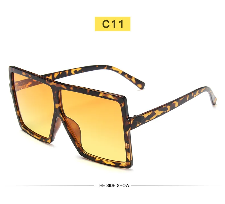 Sunglasses Square Women Sun Glasses Female Eyewear Eyeglasses Plastic Frame Clear Lens UV400 Shade Fashion Driving New