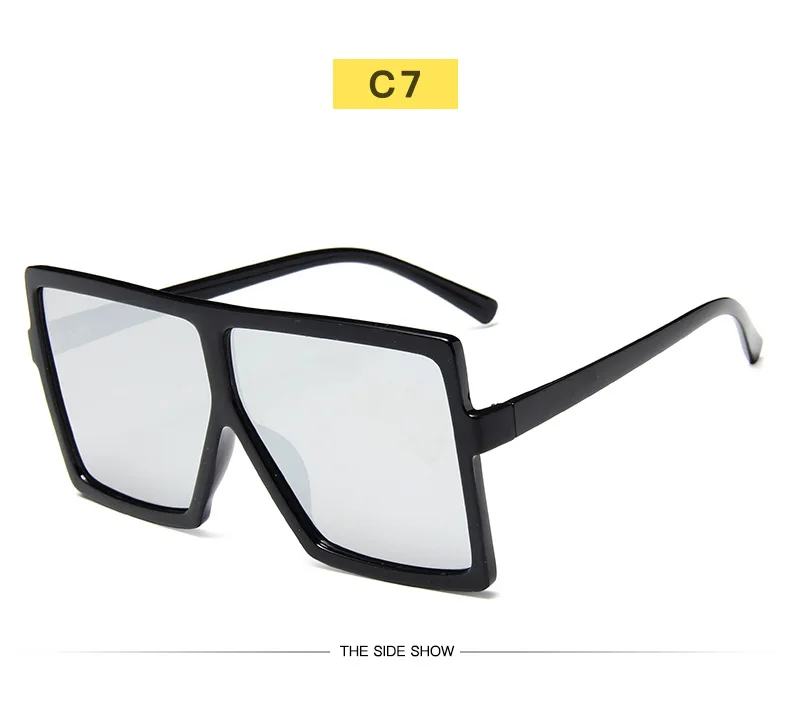 Sunglasses Square Women Sun Glasses Female Eyewear Eyeglasses Plastic Frame Clear Lens UV400 Shade Fashion Driving New