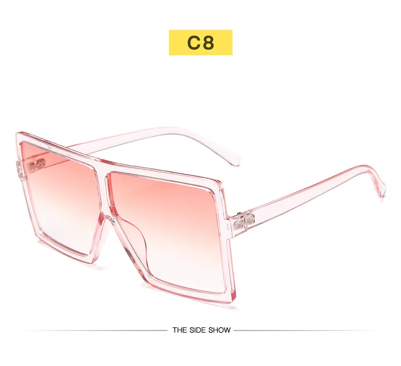 Sunglasses Square Women Sun Glasses Female Eyewear Eyeglasses Plastic Frame Clear Lens UV400 Shade Fashion Driving New