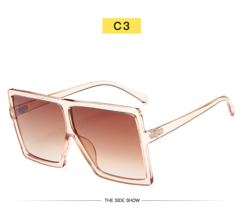 Sunglasses Square Women Sun Glasses Female Eyewear Eyeglasses Plastic Frame Clear Lens UV400 Shade Fashion Driving New