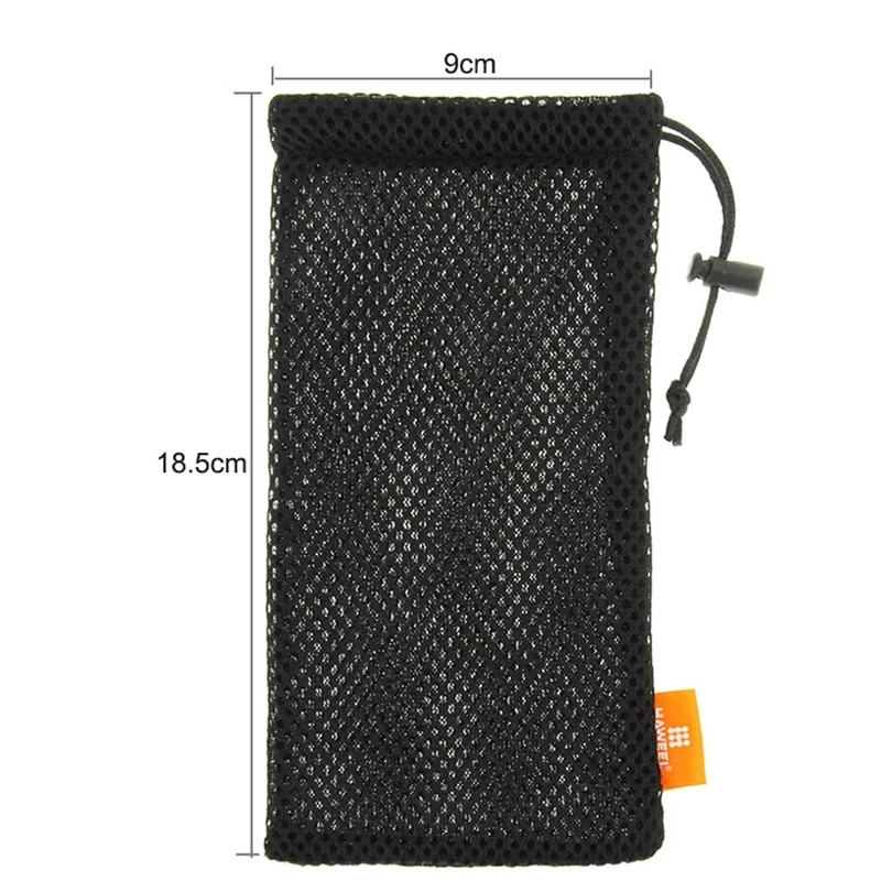 HAWEEL Headphone Phone Nylon Mesh Storage Pouch Bag For Smart Phones/iPad/Power Bank/Camera Accessories/18.5x9cm/24x16cm