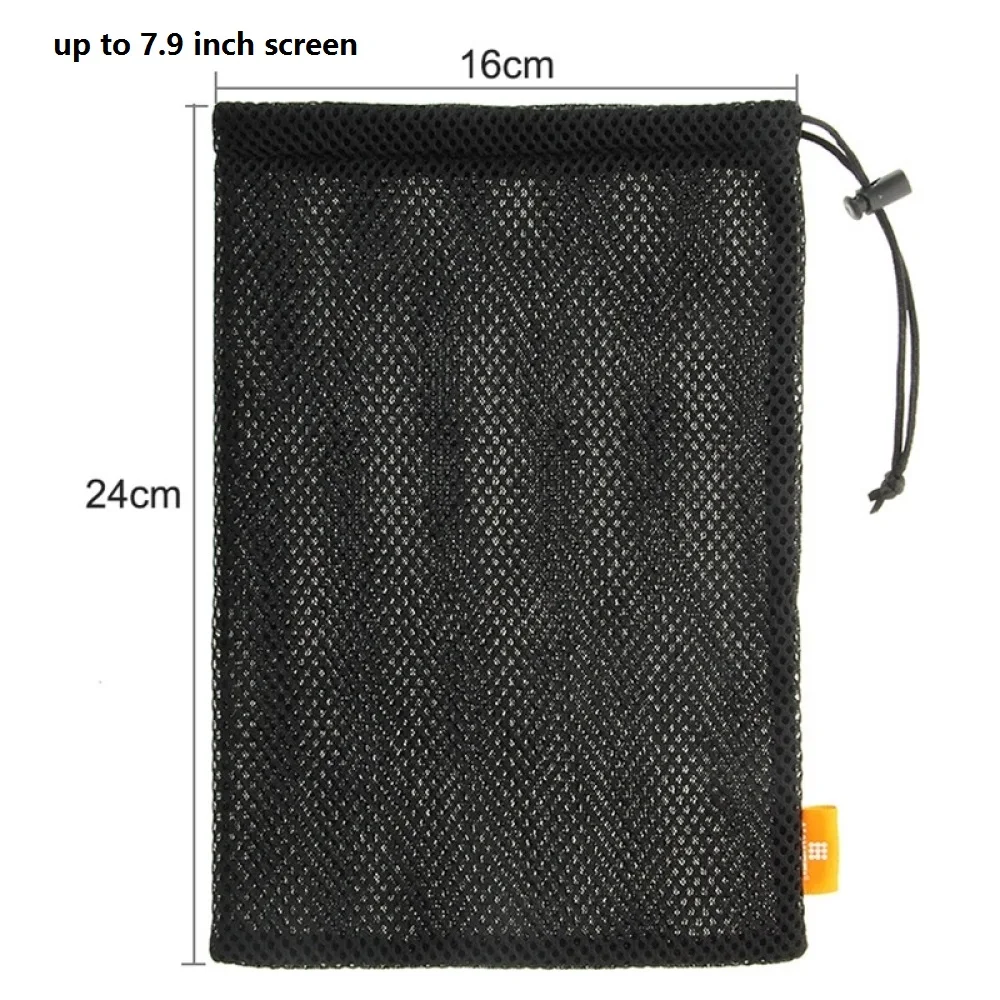 HAWEEL Headphone Phone Nylon Mesh Storage Pouch Bag For Smart Phones/iPad/Power Bank/Camera Accessories/18.5x9cm/24x16cm