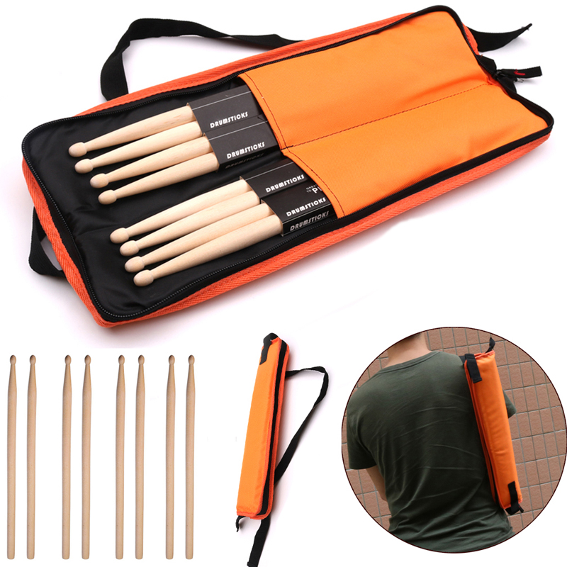1pc Drum Stick Bag Shoulder Thickened Portable Drum Stick Bag 600D Oxford Waterproof Drum Stick Bag Customized Logo for Students