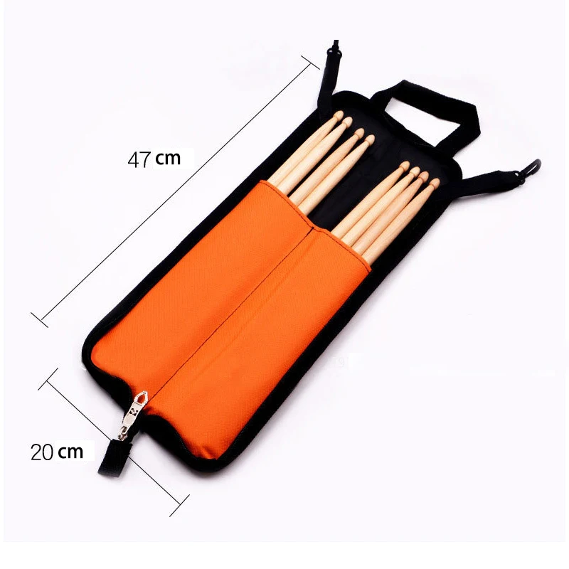 1pc Drum Stick Bag Shoulder Thickened Portable Drum Stick Bag 600D Oxford Waterproof Drum Stick Bag Customized Logo for Students