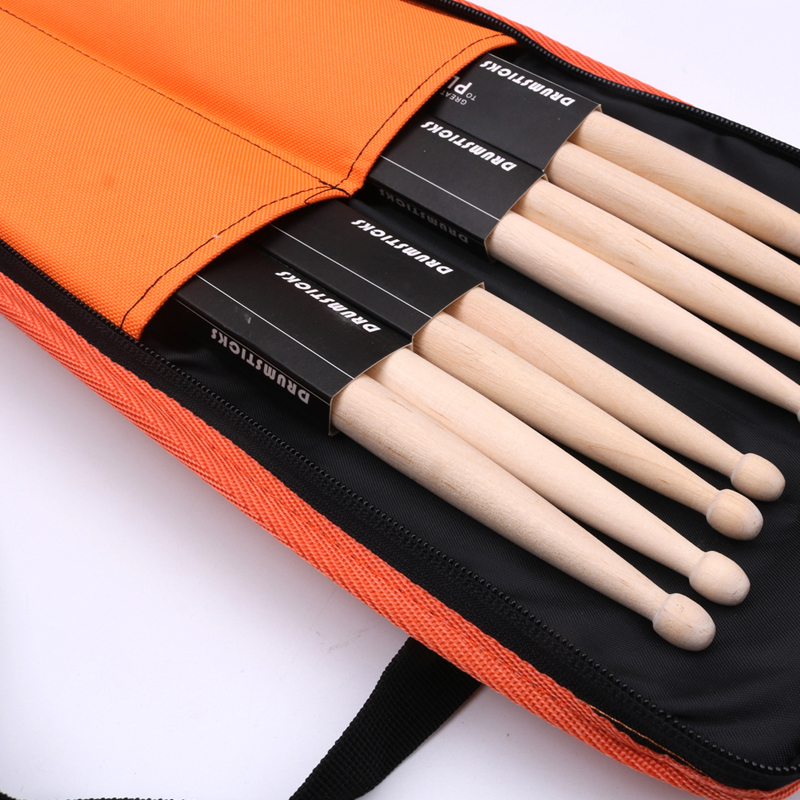 1pc Drum Stick Bag Shoulder Thickened Portable Drum Stick Bag 600D Oxford Waterproof Drum Stick Bag Customized Logo for Students