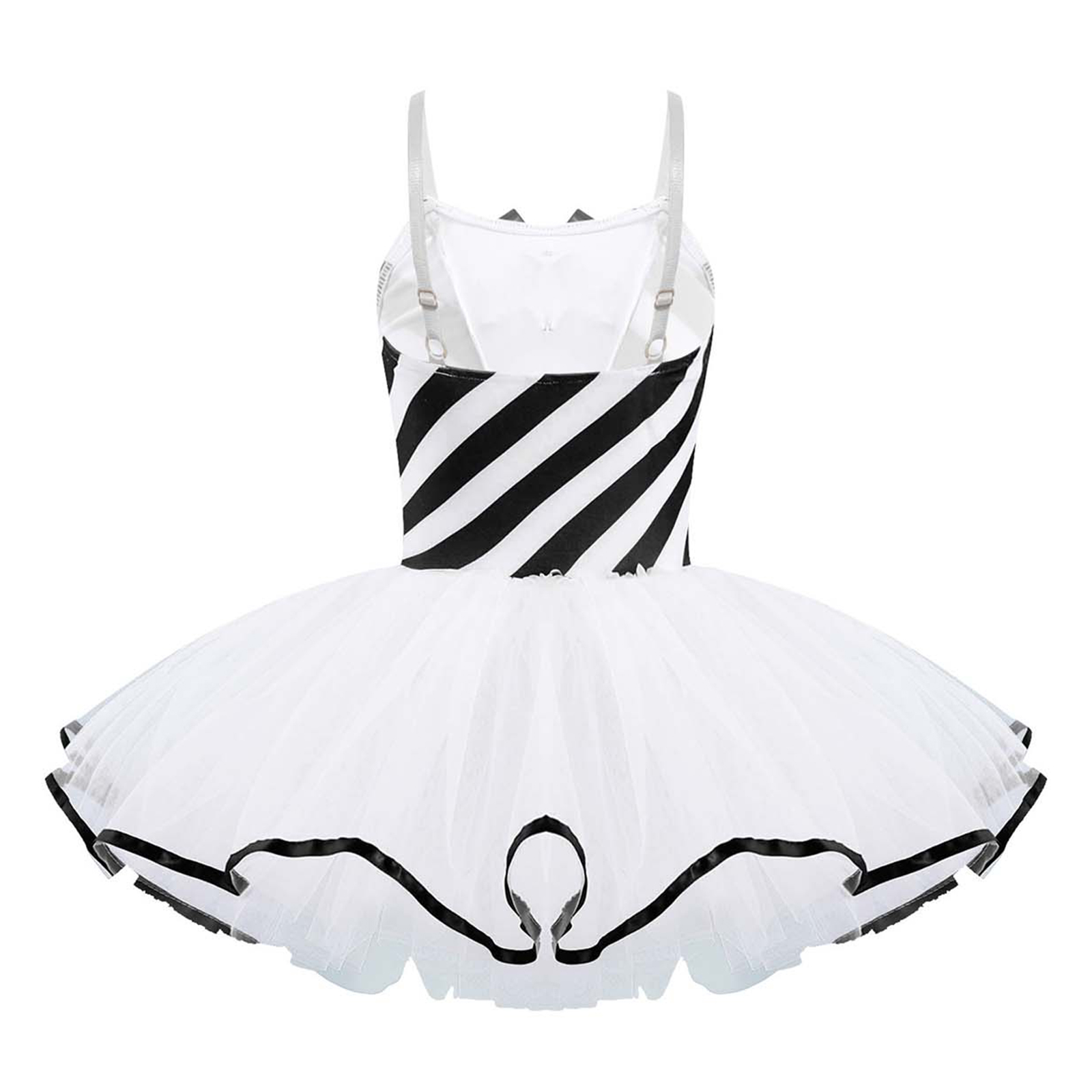 Christmas Elf Tutu Dress Ballet Dance Leotard Kids Girls Figure Skating Dress Sleeveless Mesh Bowknot Sequin Performance Costume