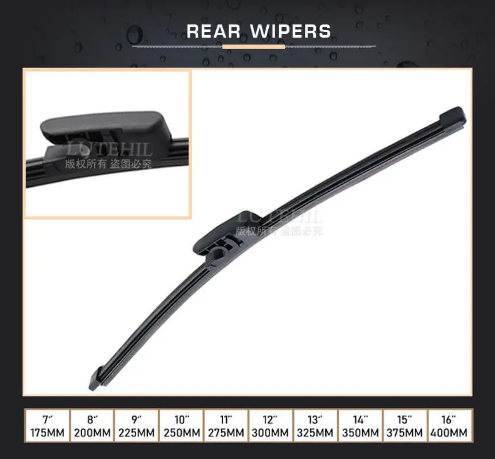 For KIA Cee'd Ceed 2012-2017 2013 2014 2015 2016 Wiper Front&Rear Wiper Blades Windshield Windscreen Window Brushes 26"+14"+12"