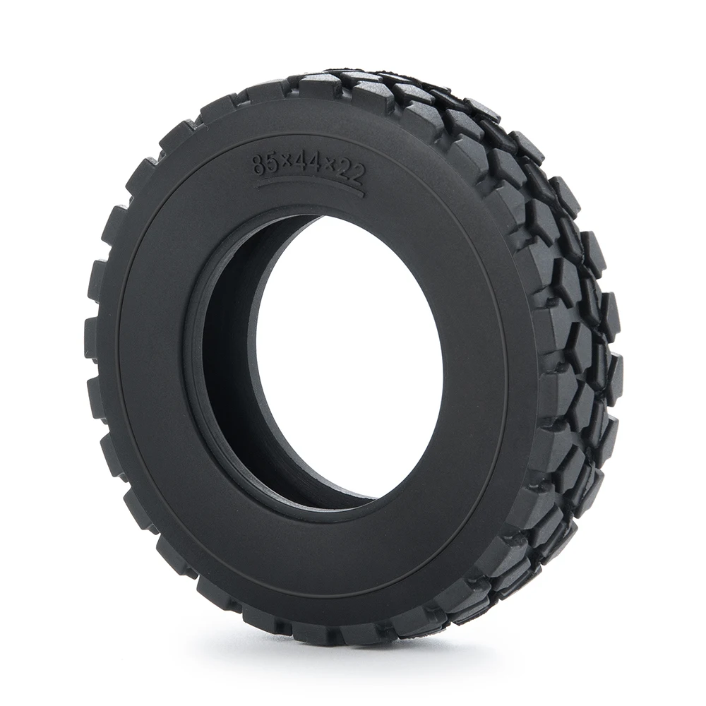 YEAHRUN 22/25/28/30mm Rubber Tyres Wheel Tires for Tamiya 1/14 RC Trailer Tractor Truck Front & Rear Wheel Rims Accessories Part