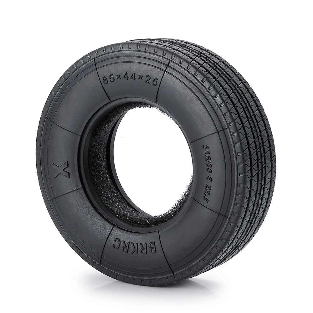 YEAHRUN 22/25/28/30mm Rubber Tyres Wheel Tires for Tamiya 1/14 RC Trailer Tractor Truck Front & Rear Wheel Rims Accessories Part