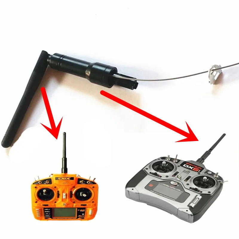 Plug & Play 2.4GHz Rubber Duck Antenna-No Soldering! 30% Stronger Signal for Spektrum DX6i/DX7/DX8,JR DSX7/9/12,HobbyKing T-SIX