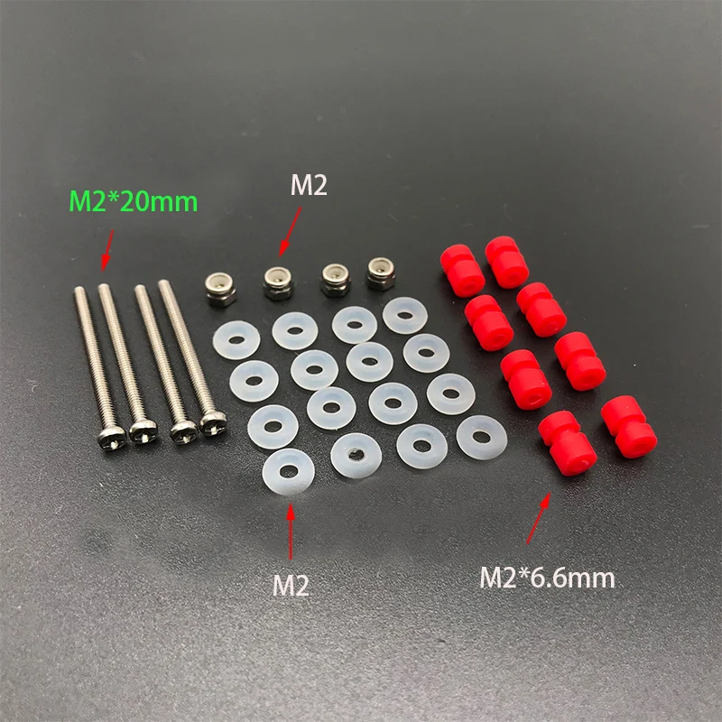 For F405 Mini Flying Tower RC FPV Drone Traversing Machine M2 Shock Absorbing Column Isolation Column Fixed installation Screws