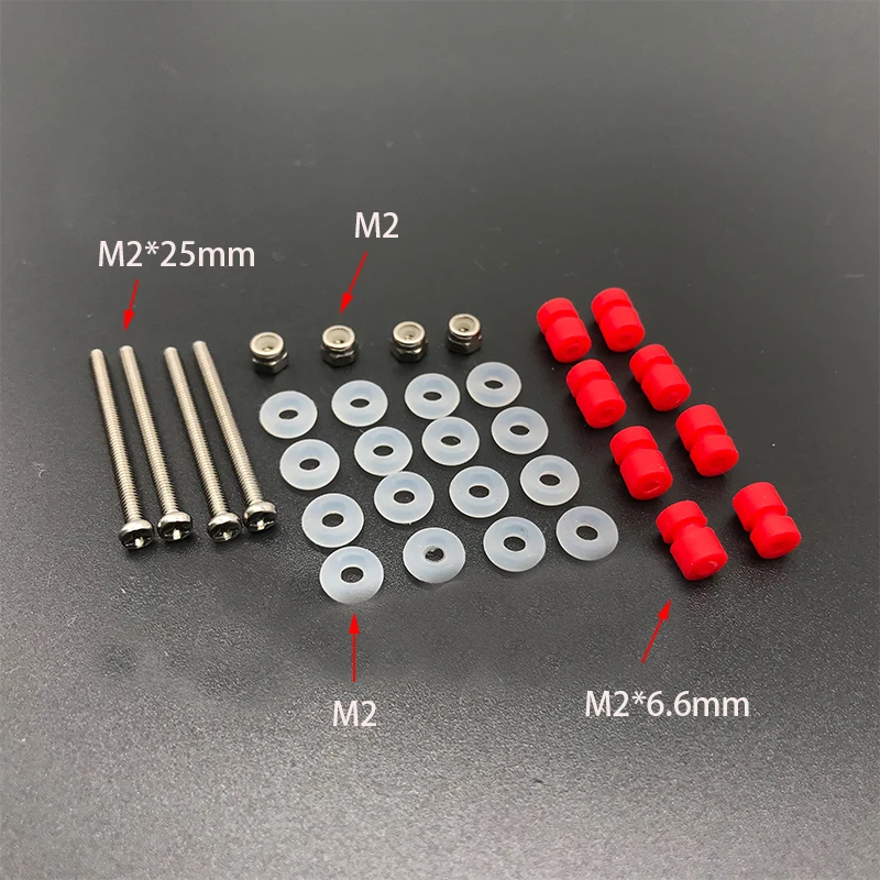 For F405 Mini Flying Tower RC FPV Drone Traversing Machine M2 Shock Absorbing Column Isolation Column Fixed installation Screws