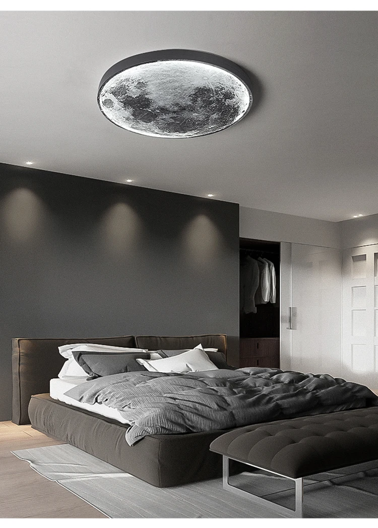 Moon LED Wall Light For Bedroom Kid's Room Foyer Living Room Coffee Bar Aisle Hallway Gallery Studyroom Loft Indoor Home Lights