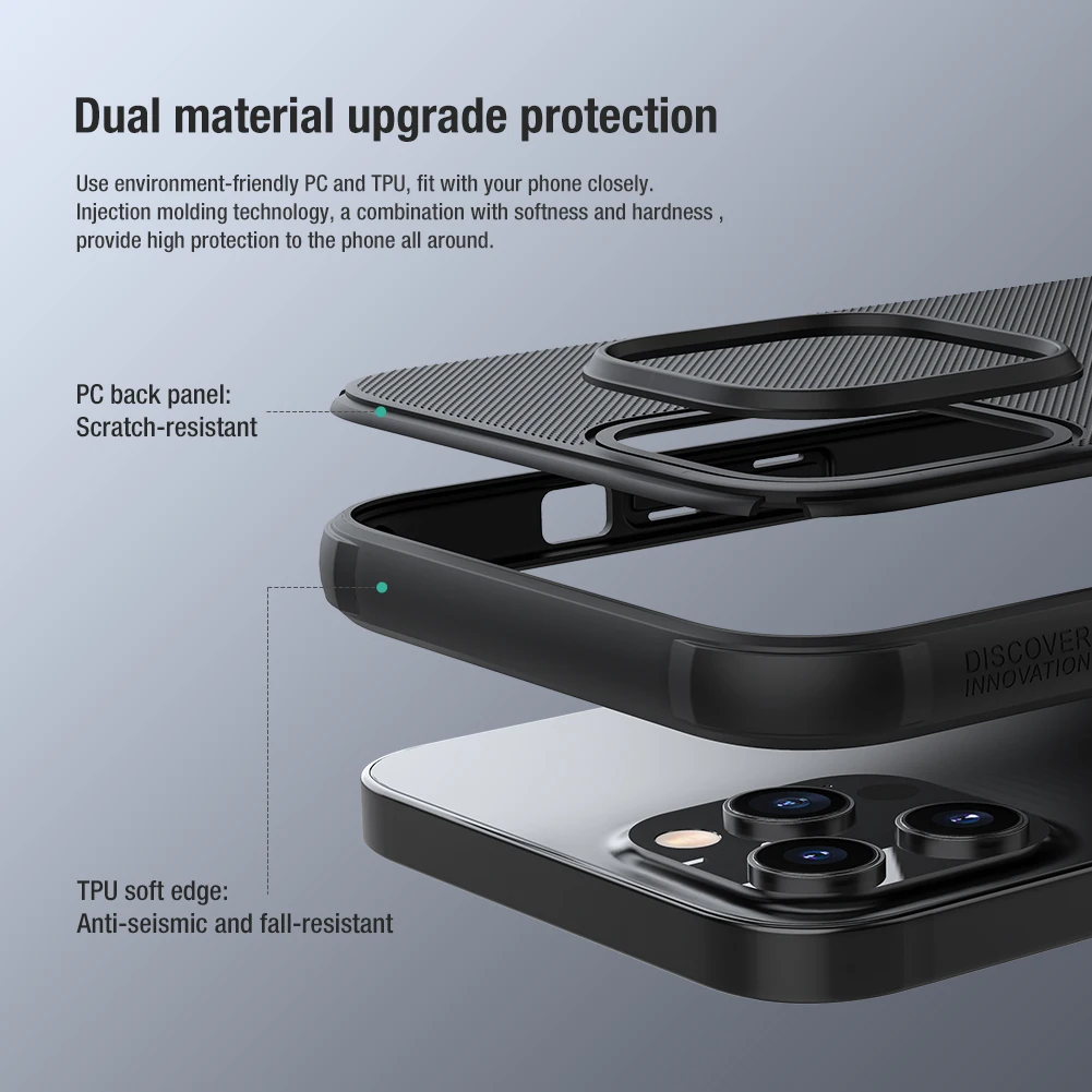 for iPhone 15 14 13 Pro Max Case Nillkin CamShield Slide Camera Frosted Shield Cover for iPhone 15 14 Plus 13 Pro Case