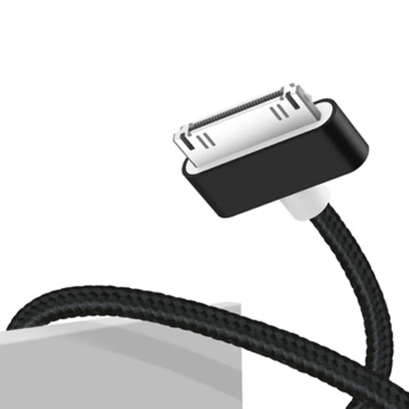 1m 2m 3m Braided USB Data Charger Cable for iPhone 4S 4 S 3GS iPad 1 2 3 iPod Nano iTouch Fast Charging Data Sync Cable Cord