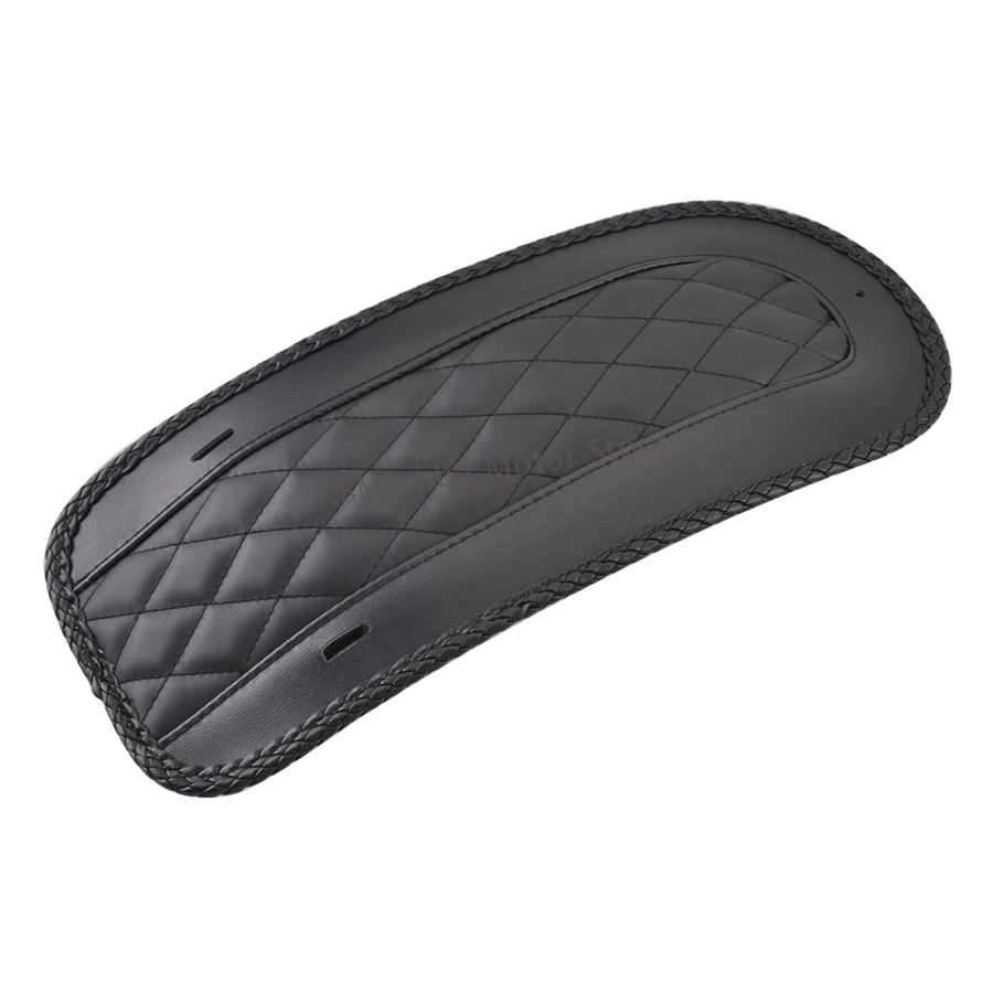 Motorcycle Leather Diamond Rear Fender Bib Cover For Harley Touring Electra Glide Road King FLHT FLTR FLHX 2008-2018