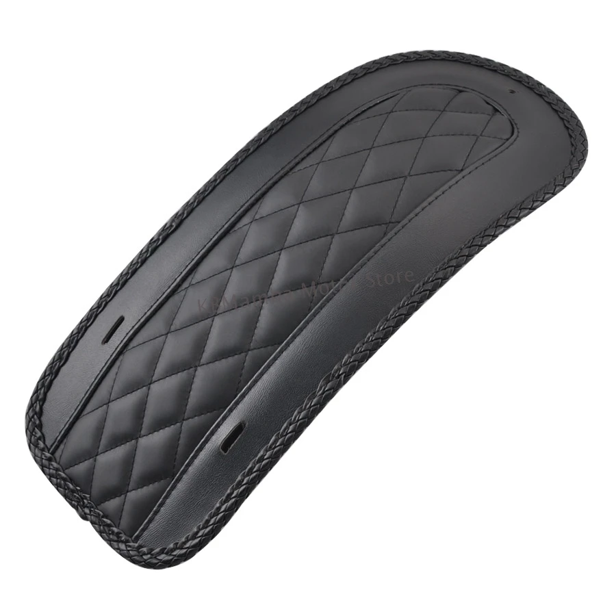 Motorcycle Leather Diamond Rear Fender Bib Cover For Harley Touring Electra Glide Road King FLHT FLTR FLHX 2008-2018