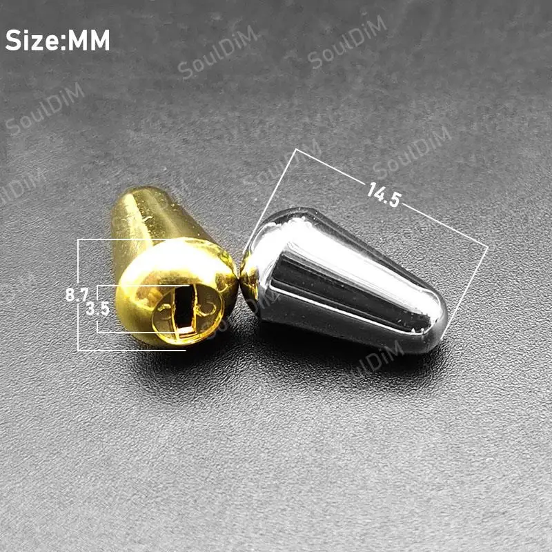 6pcs Plastic 3 Way 5 Way Lever Switch Knobs Tip Cap Replacement for Electric Guitar Pickup Selector Switches