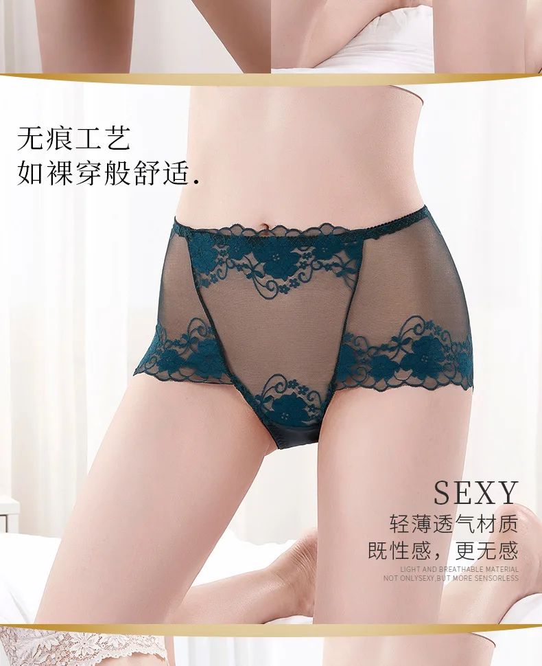 lingerie sexy underwear women ropa mujer plus size high waist hollow mesh seamless panties briefs lenceria sensual mujer bragas