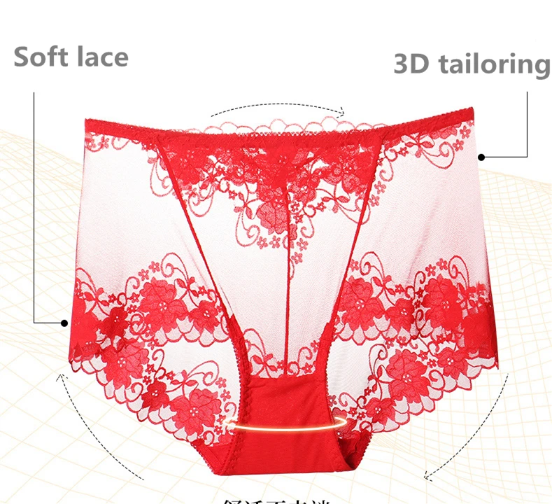 lingerie sexy underwear women ropa mujer plus size high waist hollow mesh seamless panties briefs lenceria sensual mujer bragas