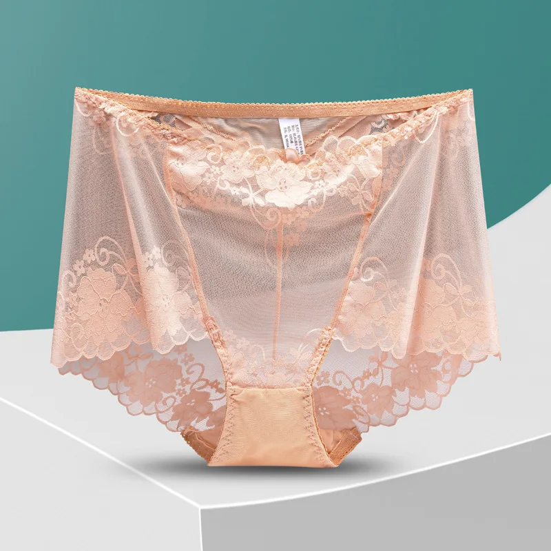 lingerie sexy underwear women ropa mujer plus size high waist hollow mesh seamless panties briefs lenceria sensual mujer bragas