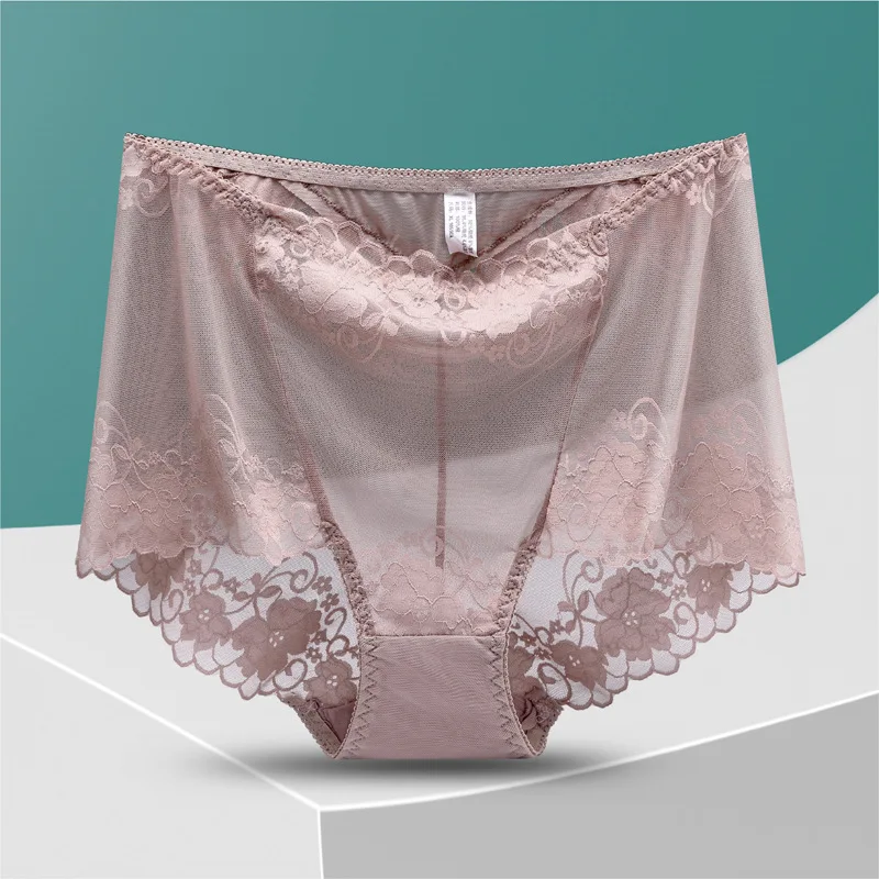 lingerie sexy underwear women ropa mujer plus size high waist hollow mesh seamless panties briefs lenceria sensual mujer bragas