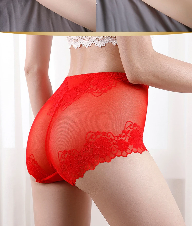 lingerie sexy underwear women ropa mujer plus size high waist hollow mesh seamless panties briefs lenceria sensual mujer bragas