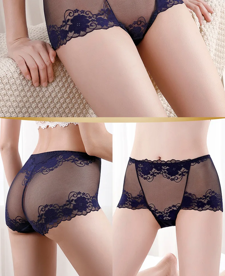 lingerie sexy underwear women ropa mujer plus size high waist hollow mesh seamless panties briefs lenceria sensual mujer bragas