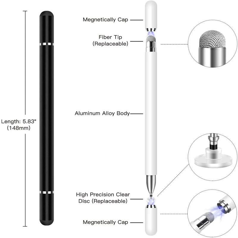 MAGCLE 2 in 1 Magnetic Drawing Stylus Pen Caneta Touch Screen Stylo For Iphone Samsung Huawei Xiaomi PADs Smart Phone Pencil