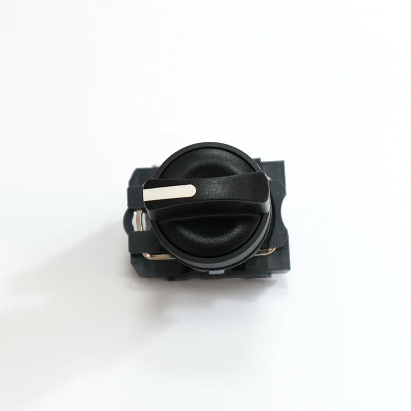 1Pcs XB5 2 Gear 3 Position Plastic Knob Self Locking Reset Selector NC NO Standard Handle Push Button Switch 22mm AD33 AD21 ZB5