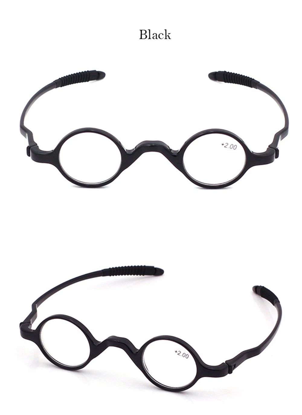 IENJOY Reading Glasses Anti Blue Light Round Frame Reading Glasses Men Ultralight TR Presbyopic Eyewear with Box Diopter 1.0-4.0