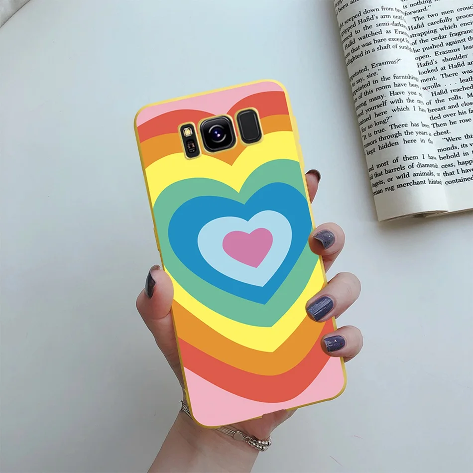 For Samsung Galaxy S8 S8+ S9 Plus Case Tpu Silicone Cute Love Heart Soft Back Cover For Galaxy S8 S9 S 8 S 9 plus S9+ Phone Case